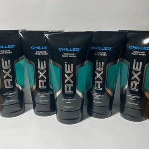 Axe Chilled Cooling Face Wash 5 Tubes 5 OZ DISCONTINUED Ultra Smooth Skin